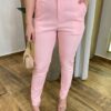 Calça Feminina Social Skinny Valentina Rosa com Elastano - Fernanda Ramos Store