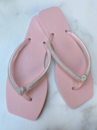 Chinelo Feminino Diamond Rosa com Strass - Fernanda Ramos Store