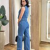 Colete Feminino Jeans Mari sem Bojo com Bolsos Falsos - Fernanda Ramos Store