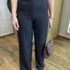 Conjunto Feminino Alfaiataria Fer Cropped e Calça Pantalona Preto - Fernanda Ramos Store