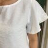 Conjunto Feminino Bia Blusa Manga Curta e Short com Amarração Branco - Fernanda Ramos Store