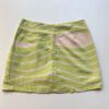 Conjunto Feminino Bia Cropped com Bojo e Short Saia Verde Estampado - Fernanda Ramos Store