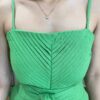 Conjunto Feminino Viscolinho Cropped e Saia Midi Verde com Amarração - Fernanda Ramos Store