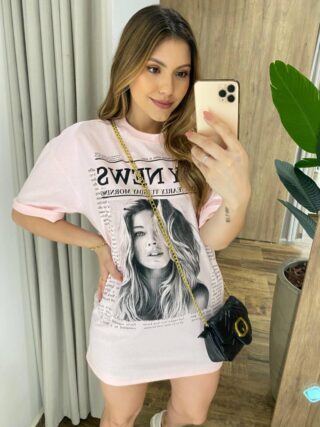 Max T-shirt Feminina Juliana Rosa City News - Fernanda Ramos Store