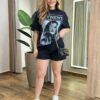 Max T-shirt Feminina Juliana Preta City News - Fernanda Ramos Store