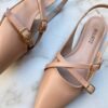 Sapatilha Feminina Slingback com Bico Fino Rosé - Fernanda Ramos Store