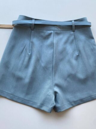 Short Feminino Alfaiataria Louise Azul com Cinto - Fernanda Ramos Store