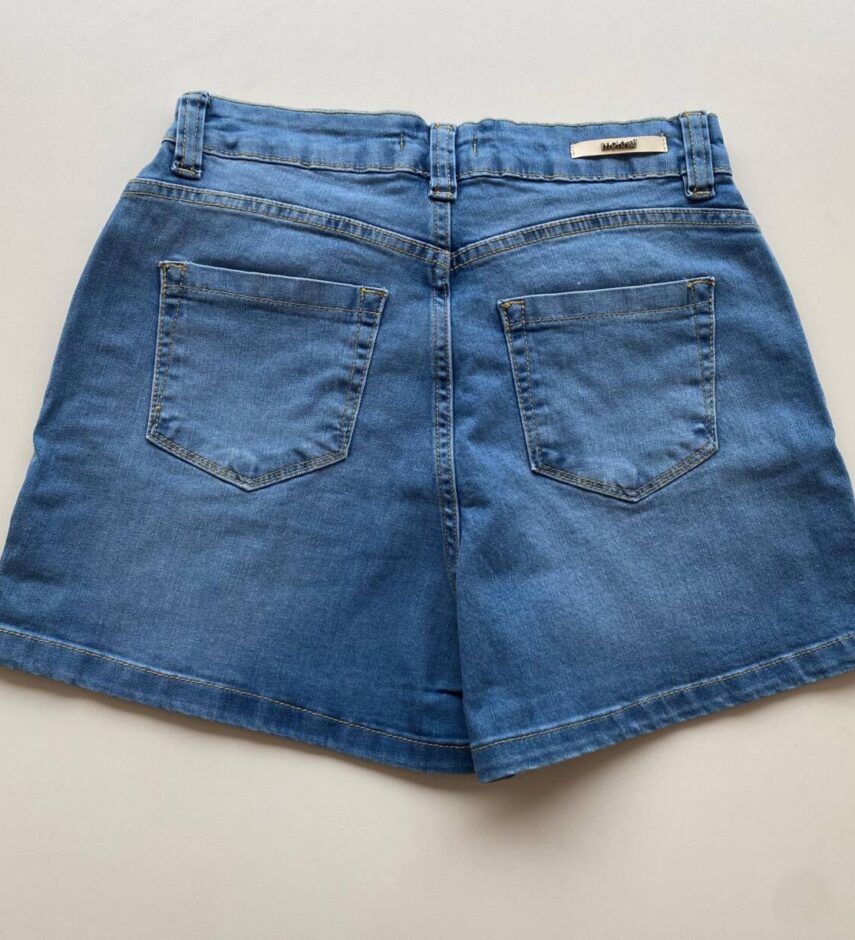 Short Feminino Betina Jeans com Elastano e Detalhe de Botões 53414 - Fernanda Ramos Store