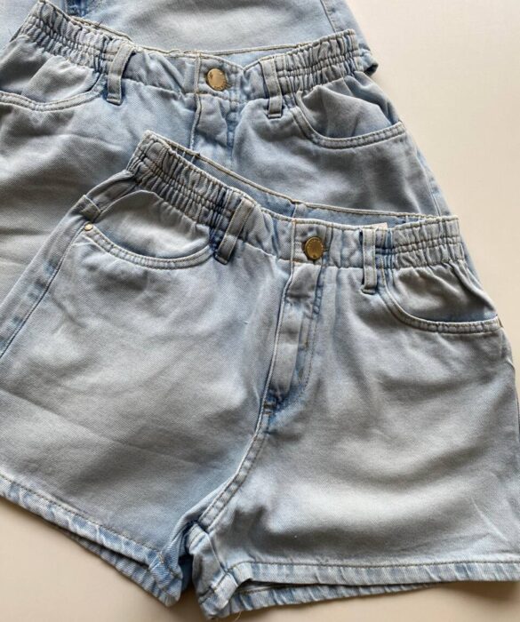 Short Feminino Mariah Jeans Claro 55218 - Fernanda Ramos Store