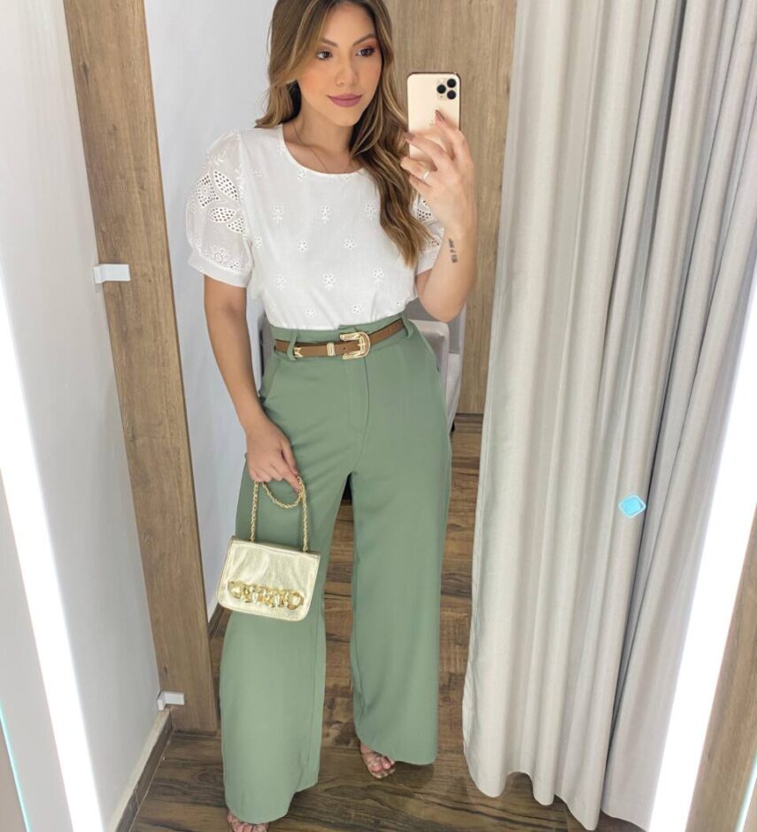 Blusa Feminina Manga Curta Duda de Laise Branca - Fernanda Ramos Store