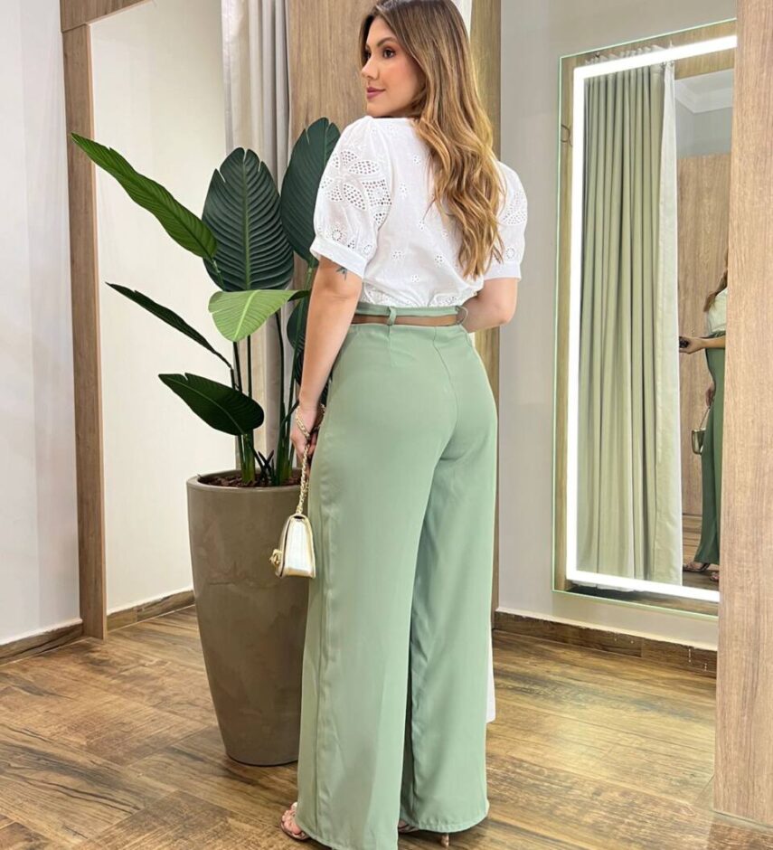 Blusa Feminina Manga Curta Duda de Laise Branca - Fernanda Ramos Store