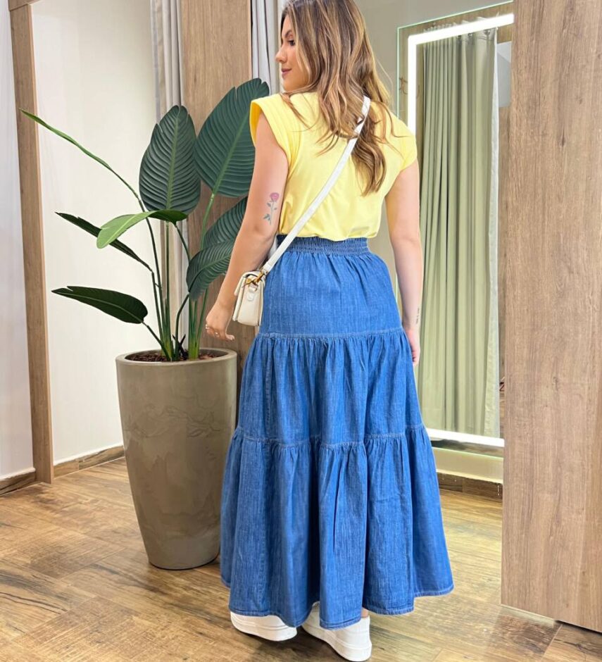 Blusa Feminina Tee Muscle Fernanda Amarela - Fernanda Ramos Store