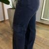 Calça Feminina Cargo Pietra Jeans Preta 1233 - Fernanda Ramos Store