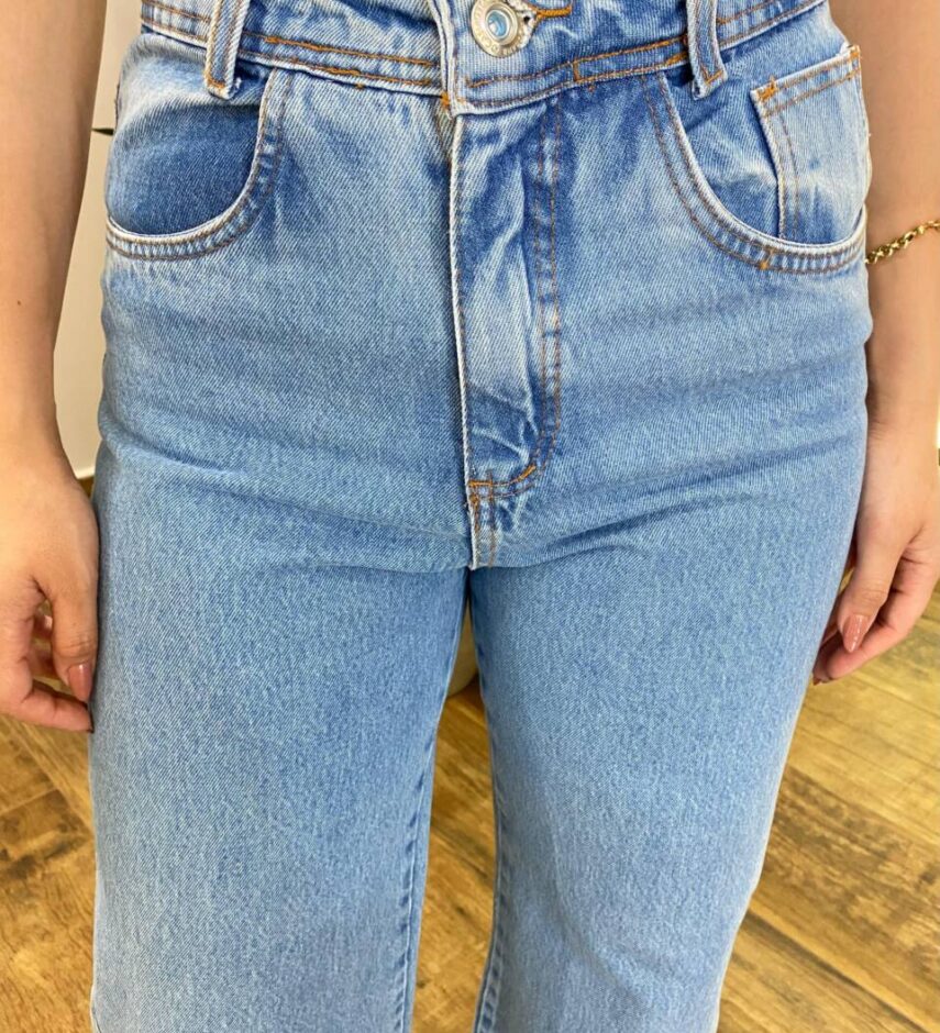 Calça Feminina Cecília Wide Leg Jeans 1068 - Fernanda Ramos Store