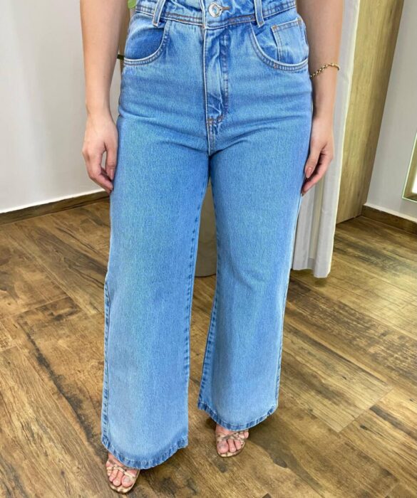 Calça Feminina Cecília Wide Leg Jeans 1068 - Fernanda Ramos Store