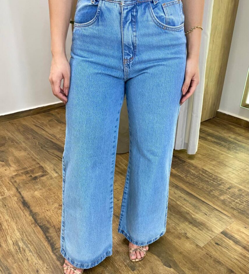 Calça Feminina Cecília Wide Leg Jeans 1068 - Fernanda Ramos Store