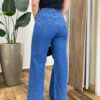 Calça Feminina Rafaela Wide Leg com Cinto Jeans Escuro 1188C - Fernanda Ramos Store