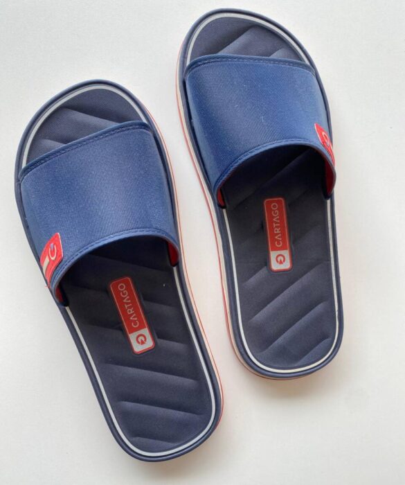 Chinelo Masculino Cartago Slide Azul Marinho - Fernanda Ramos Store