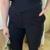 Conjunto Feminino Catarina Blusa Manga Curta e Calça Preto - Fernanda Ramos Store