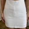 Conjunto Feminino Eduarda Blusa com Botões e Short Saia Branco - Fernanda Ramos Store