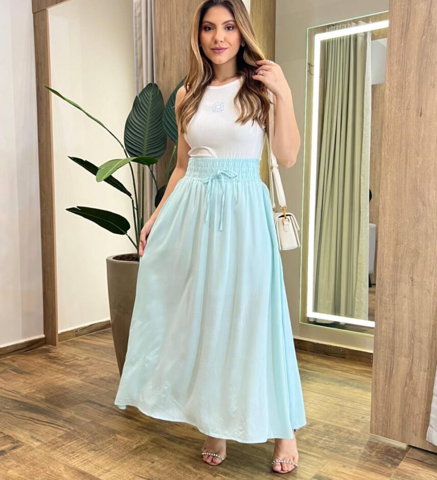 Regata Feminina Canelada Gabi Alça Fina Off White - Fernanda Ramos Store