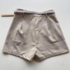 Short Feminino Alfaiataria Louise Bege com Cinto - Fernanda Ramos Store