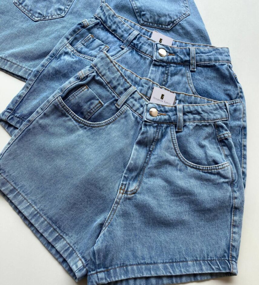 Short Feminino Maria Eduarda Jeans com Bolsos 1341 - Fernanda Ramos Store