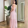 Vestido Feminino Carol Longo sem Bojo com Lastex Rosé - Fernanda Ramos Store