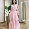 Vestido Feminino Carol Longo sem Bojo com Lastex Rosé - Fernanda Ramos Store