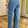 Calça Jeans Feminina Cargo Natasha Lavagem Escura 199 - Fernanda Ramos Store