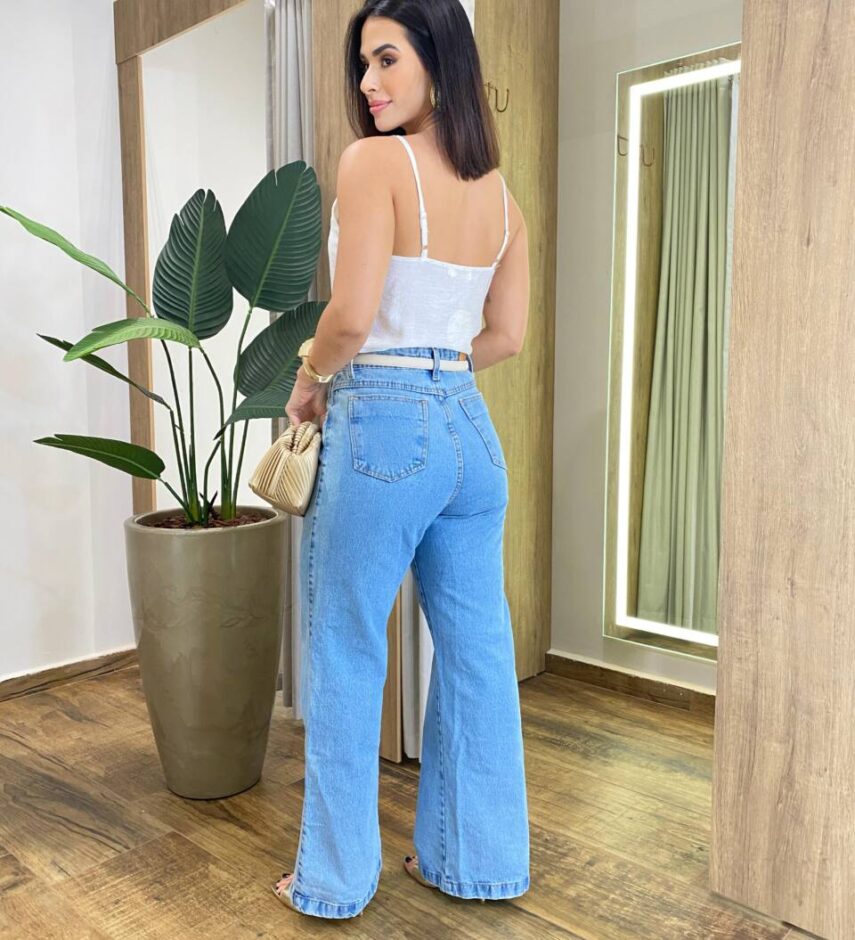 Regata Feminina Amélia com Aplicações em Strass Branca - Fernanda Ramos Store