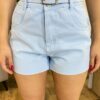 Short Feminino Myla Jeans com Cinto Barra a Fio Azul - Fernanda Ramos Store