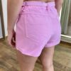 Short Feminino Myla Jeans com Cinto Barra a Fio Rosa - Fernanda Ramos Store