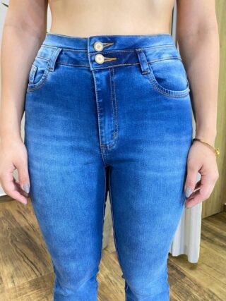 Calça Jeans Feminina Bella Flare Dois Botões 25710 - Fernanda Ramos Store