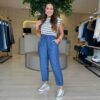 Calça Jeans Feminina Jogger com Cordão 015480 - Fernanda Ramos Store