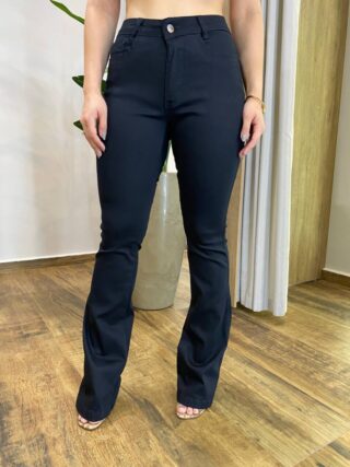 Calça Jeans Feminina Suzy Flare 25571 Preta - Fernanda Ramos Store