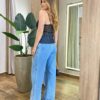 Cropped Bata Feminino Yara com Bojo e Alça Regulável Preto - Fernanda Ramos Store