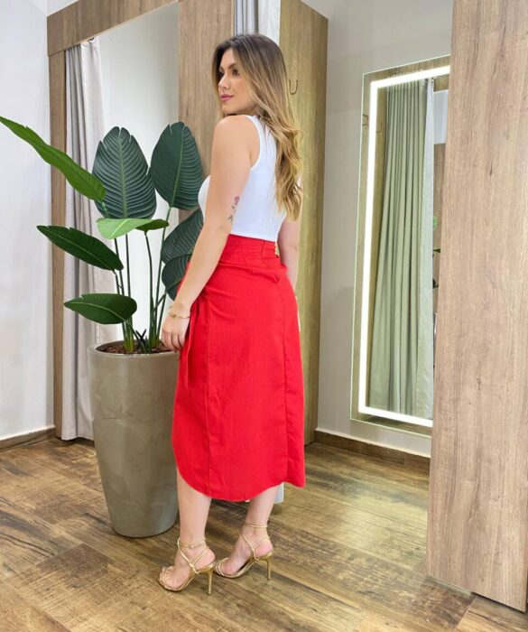 Cropped Feminino Modal Diana com Aplicações Branco - Fernanda Ramos Store