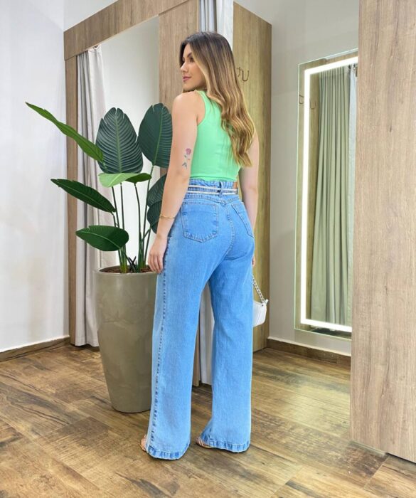 Cropped Feminino Modal Diana com Aplicações Verde - Fernanda Ramos Store