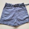 Short Feminino Celine Sarja com Elastano e Cinto Azul - Fernanda Ramos Store