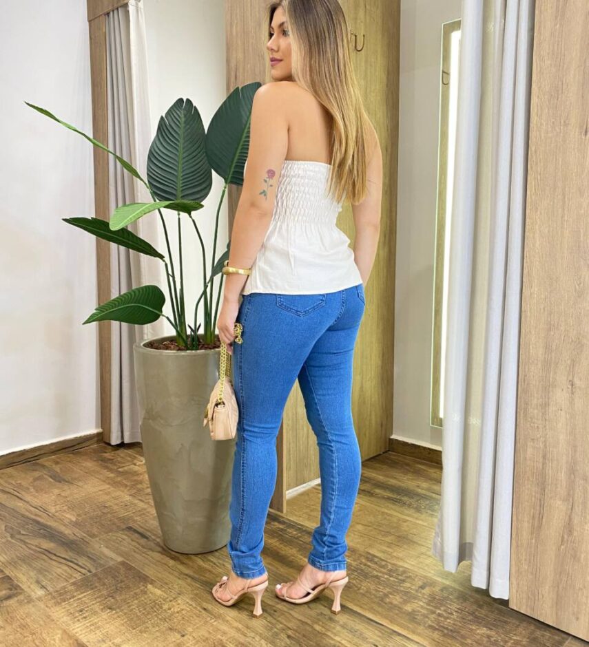 Blusa Feminina Ana Tomara que Caia com Bojo Detalhe em Laço Nude - Fernanda Ramos Store