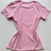 Blusa Feminina Manga Curta Canelada Lety Rosa - Fernanda Ramos Store