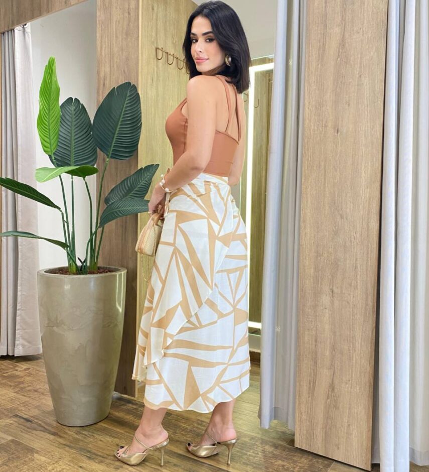 Body Feminino com Bojo Nula Manga Terra - Fernanda Ramos Store