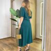 Conjunto Lya Blusa Manga Curta e Saia Midi com Bolsos Verde - Fernanda Ramos Store