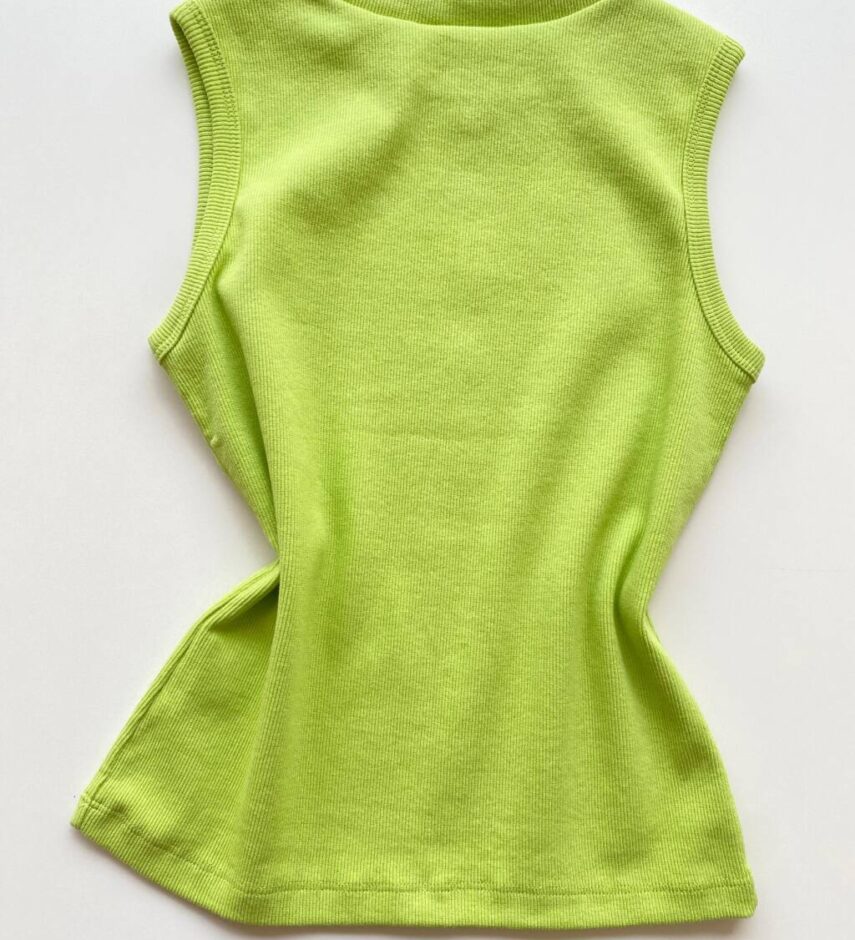 Regata Feminina Canelada Lily Verde - Fernanda Ramos Store