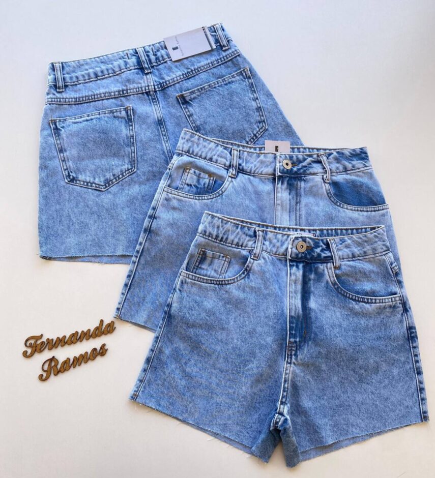 Short Feminino Isabella Jeans Barra Desfiada - Fernanda Ramos Store