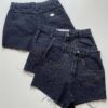 Short Feminino Jeans Aika com Aplicações Preto 610 - Fernanda Ramos Store