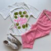 T-shirt Feminina Manga Curta Dora Off White I Olive You - Fernanda Ramos Store