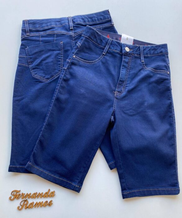 Bermuda Feminina Jeans Ciclista Push 094161 - Fernanda Ramos Store