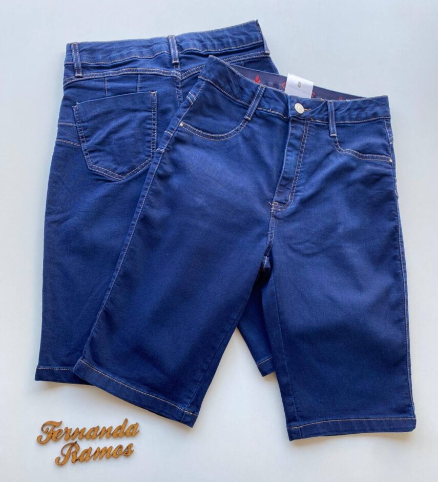 Bermuda Feminina Jeans Ciclista Push 094161 - Fernanda Ramos Store